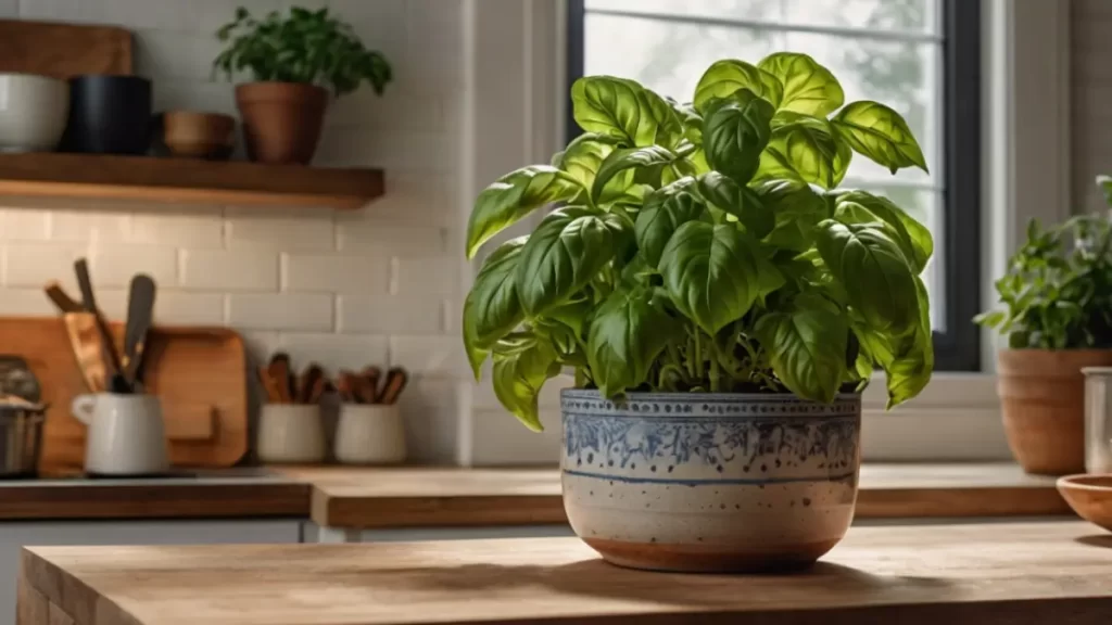 cultivar manjericão em casa