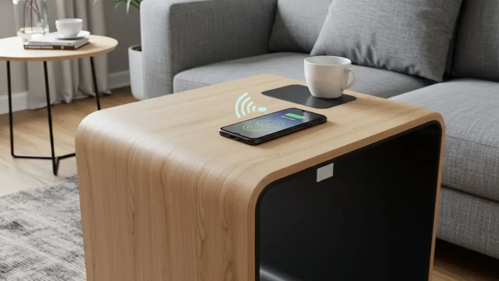 mesa com wireless charging