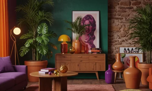 Inspire-se na Decoração à la Lady Gaga: Cores Vibrantes, Plantas e Estilo Mediterrâneo