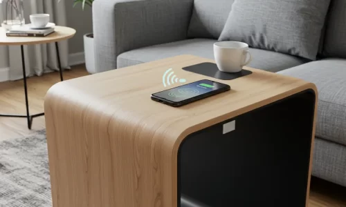 Adeus fios! A nova mesa com wireless charging são tudo que sua casa precisava